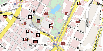 Neues Schloss Stuttgart Stadtplan